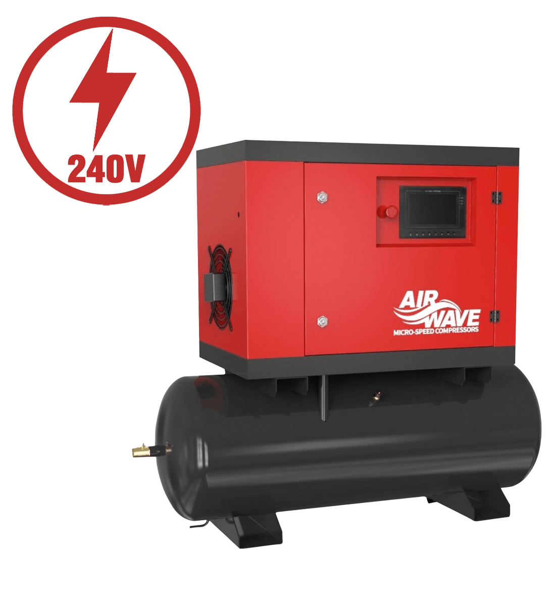 Airwave Micro Speed Variable Speed Compressor 7.5hp 5.5Kw 230V 40 a The Compressor Warehouse