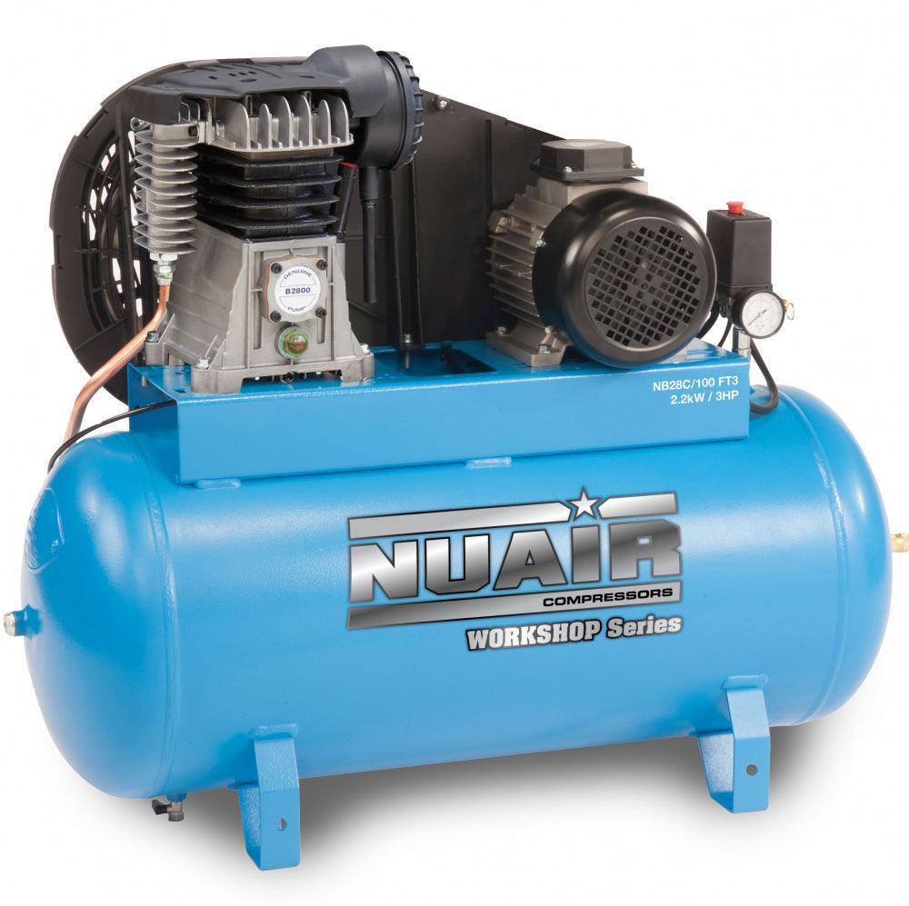 NuAir NB2800C-PRO/100 FT3 - Stationary (c.f.m. - 12.5, L/min. - 355) - The Compressor Warehouse