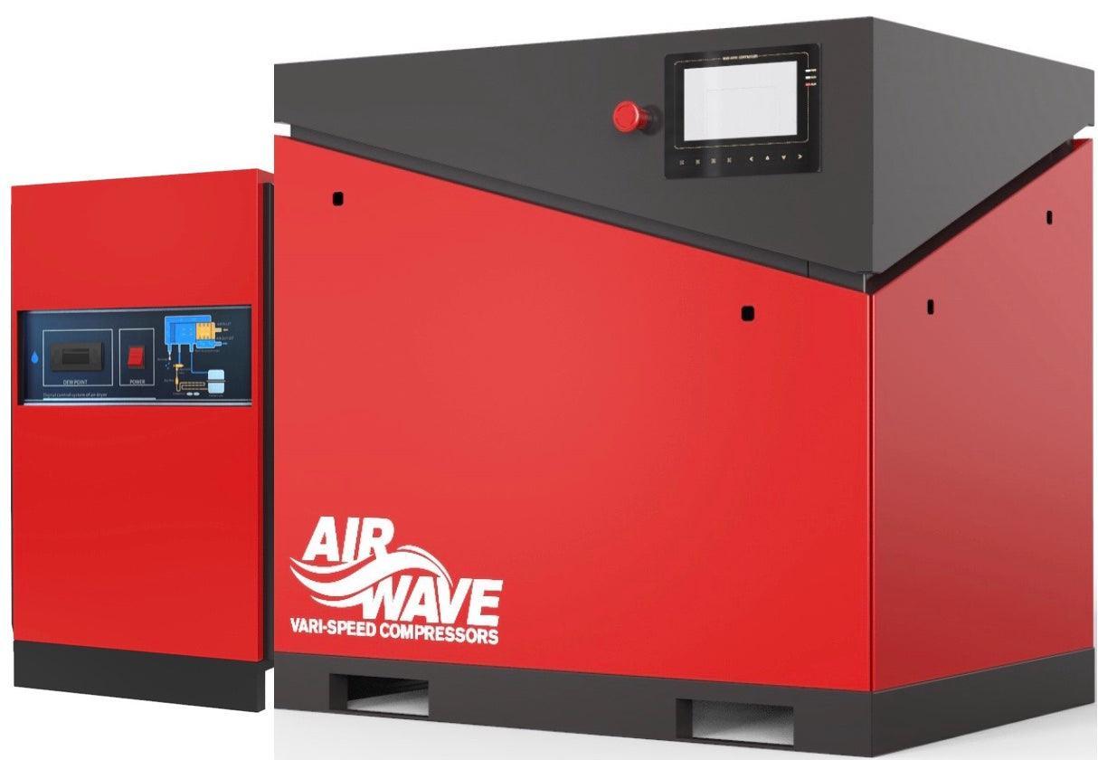 Airwave VARI-Speed, Variable Speed Compressor, 60hp/45Kw-400V, 276 CFM ...