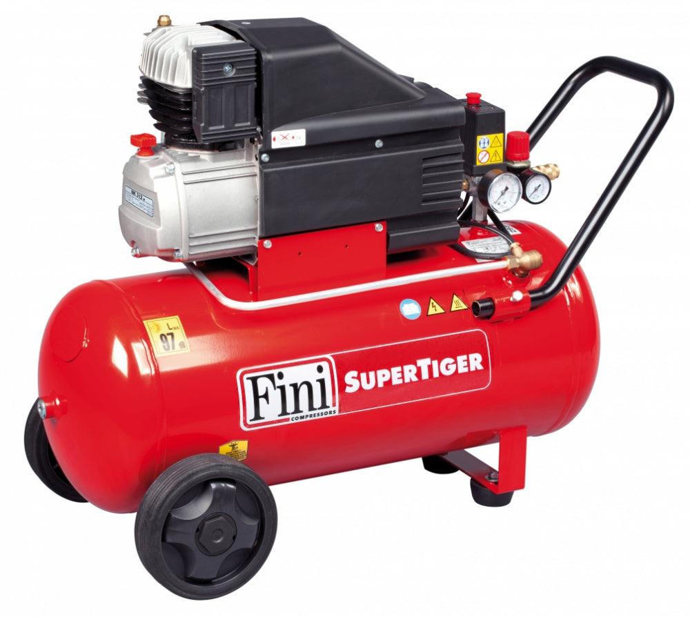 FINI Supertiger/I 312M, 2.2kW, 10 Bar 50Lt Receiver 1ph (c.f.m. - 10, L/min. - 284) - The Compressor Warehouse