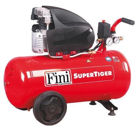 FINI Supertiger/I 285M, 1.8kW 10 Bar 50Lt Receiver 1ph (c.f.m. - 9.2, L/min. - 260) - The Compressor Warehouse